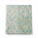 Italian Wall Decoration, Beige and Turquoise Color, Length 10 m, Width 0.73 m, Model 27060