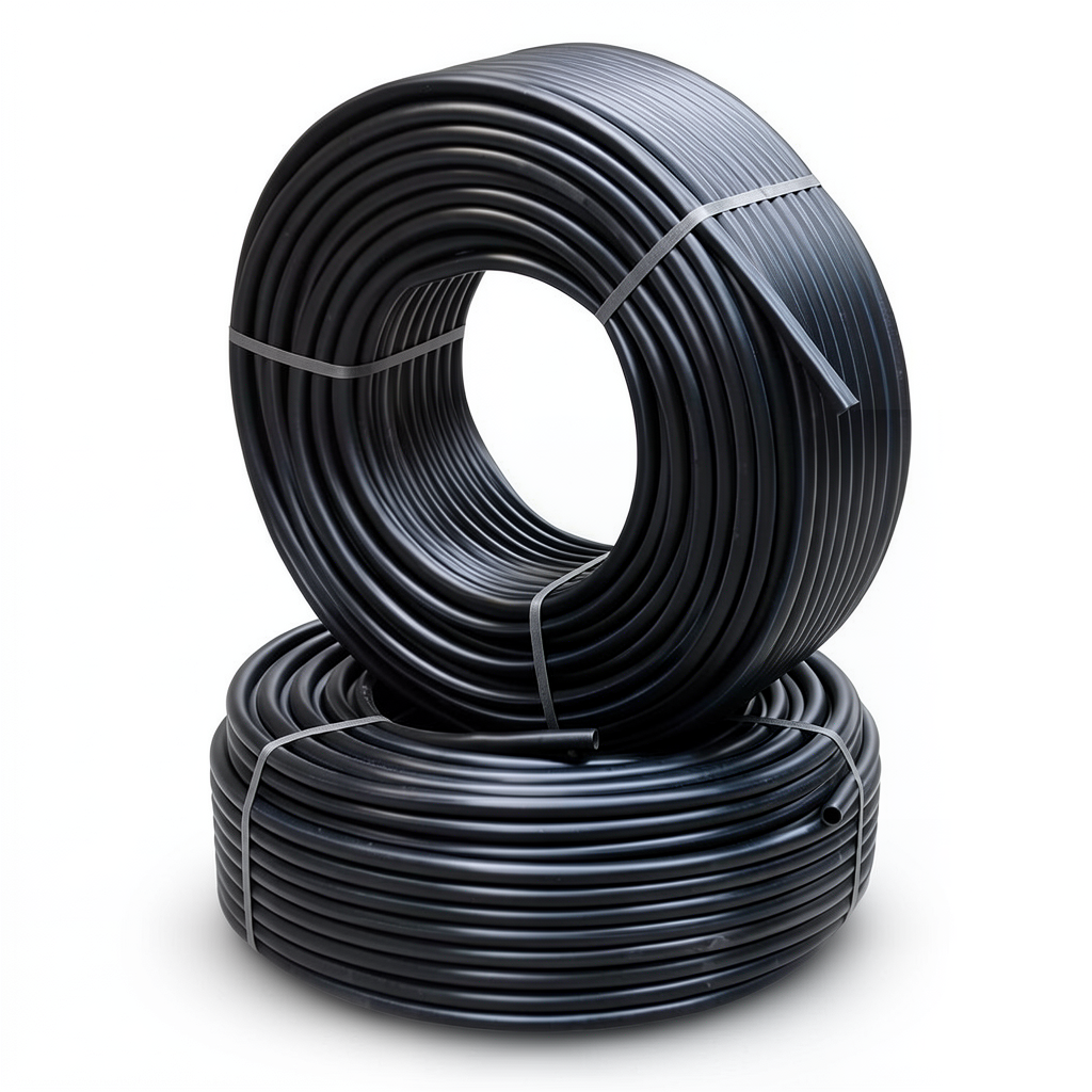 Al-Rajhi HDPE Pipes PE 80 Pressure 8 Bar Outer Diameter 110 mm Thickness 6.6 mm Black