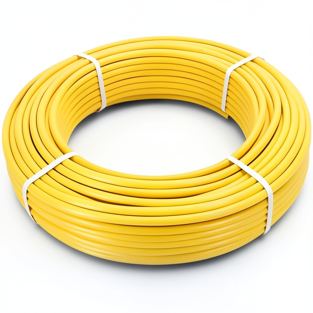 HDPE Pipes PE 80 Pressure 8 Bar Outside Diameter 125 mm Thickness 11.4 mm Yellow