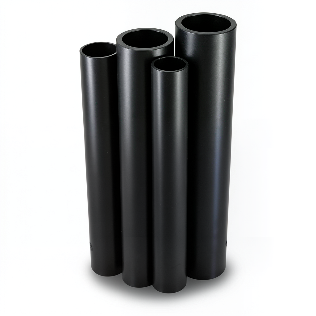 مواسير HDPE الراجحي PE 80 ضغط 8 بار قطر خارجي 400 مم سمك 23.7 مم لون أسود