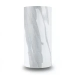 Classic Wallpaper Vinyl Sheath 15.6m x 106cm Faint Gray & White