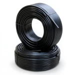 أنابيب HDPE PE 80 ضغط 8 بار قطر 140 مم سمك 8.3 مم لون أسود
