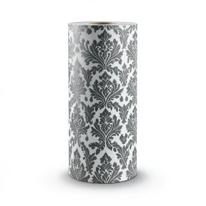 Wall Covering Classic Design 15.6m×106cm Dark Gray & White
