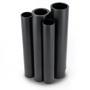 أنابيب HDPE PE 80 ضغط 8 بار قطر خارجي 500 مم سمك 29.7 مم لون أسود
