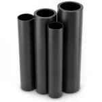 مواسير HDPE PE 80 ضغط 8 بار سمك 10.7 مم قطر خارجي 180 مم لون أسود