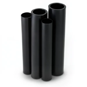 مواسير HDPE PE 100 ضغط 10 بار قطر خارجي 500 مم سمك 29.7 مم لون أسود