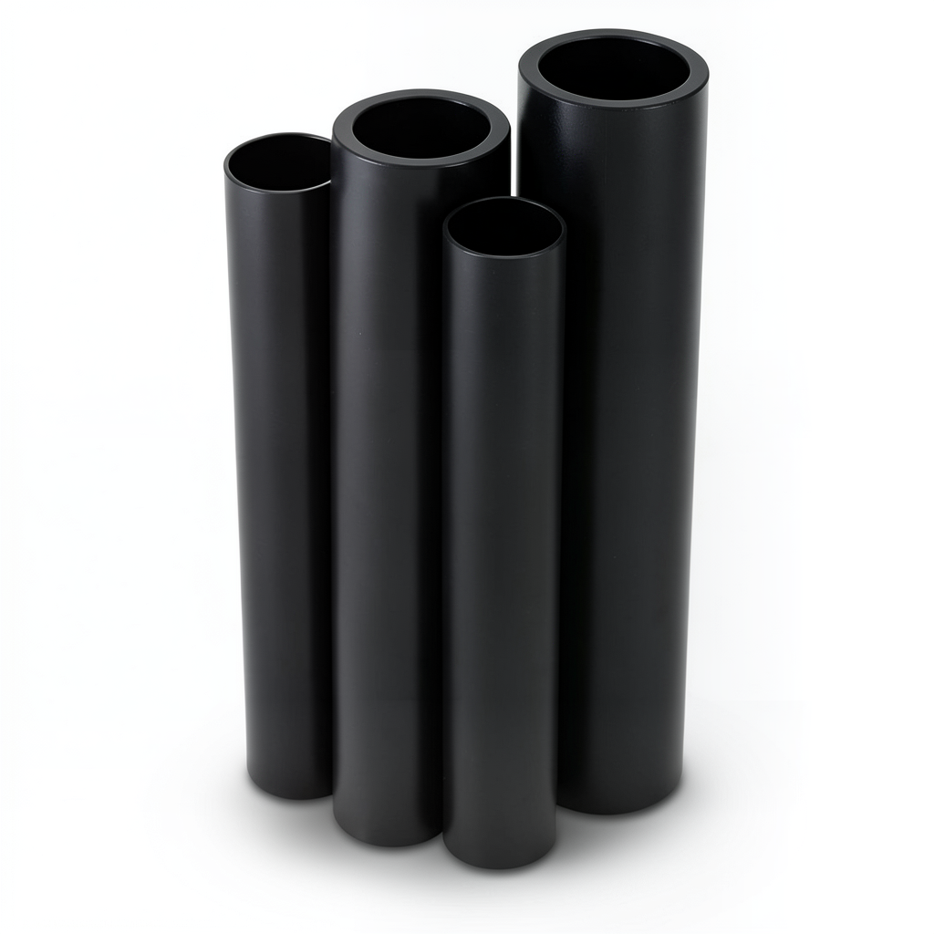 HDPE Pipes PE 100 Pressure 10 Bar Outside Diameter 500 mm Thickness 29.7 mm Black