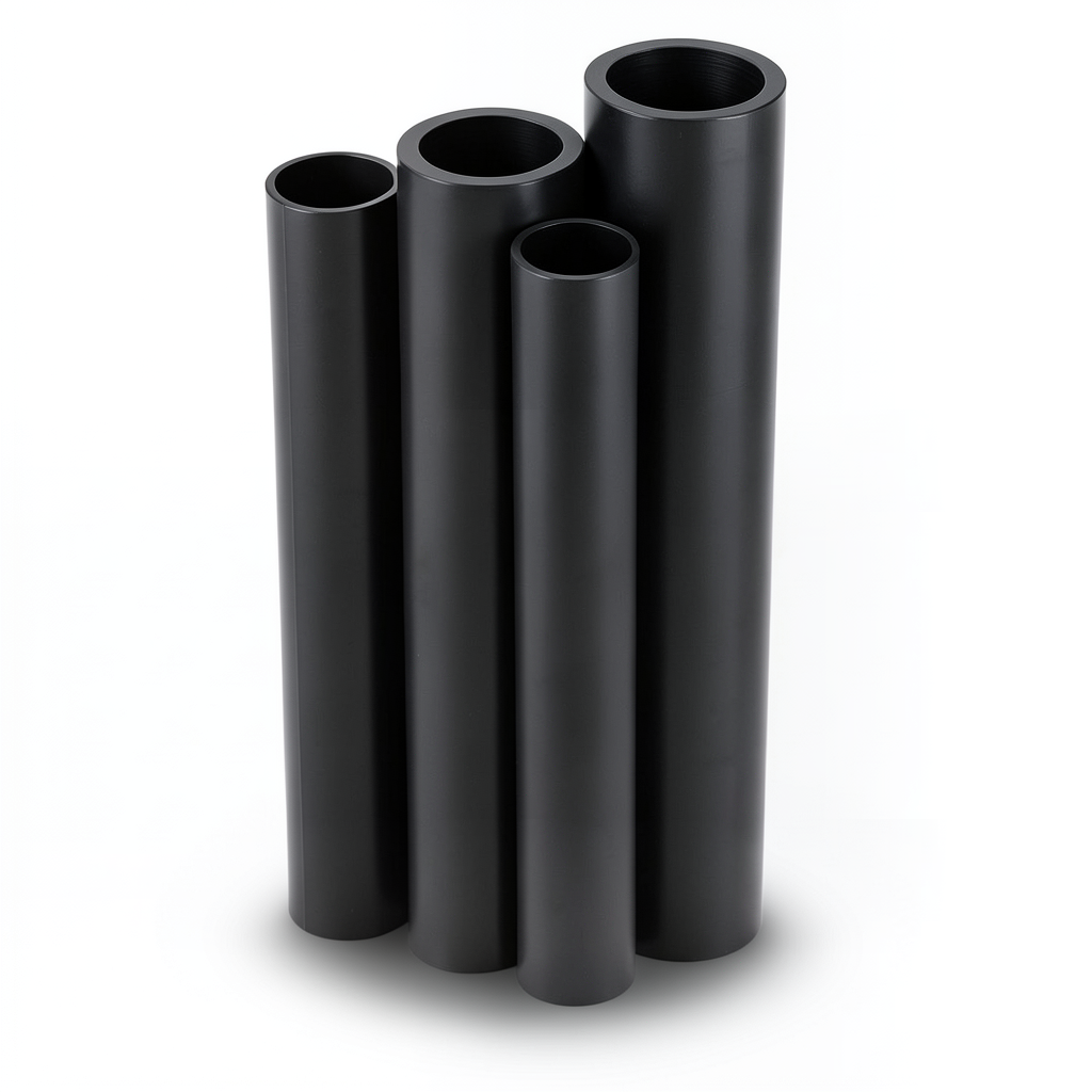 HDPE Pipes PE 80 Pressure 8 Bar 560 mm Diameter 33.2 mm Thickness Black