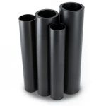مواسير HDPE PE 100 ضغط 10 بار قطر خارجي 560 مم سمك 33.2 مم لون أسود