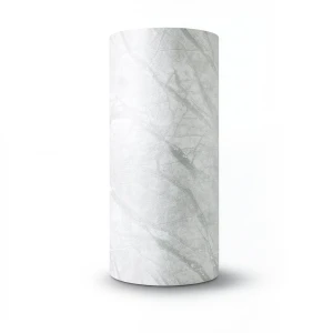Classic Wallpaper Vinyl Sheath 15.6m x 106cm Light Gray & White