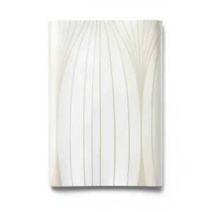 Classic Wallpaper Vinyl Sheath 10m x 53cm Beige on White