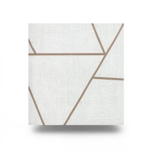 Classic Wallpaper Vinyl Sheath 15.6m x 106cm White and Brown