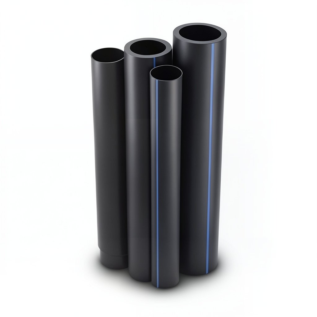 HDPE Pipes PE 100 Pressure 10 Bar Outside Diameter 630 mm Thickness 37.4 mm Black