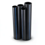 مواسير HDPE PE 100 ضغط 10 بار قطر خارجي 180 مم سمك 10.7 مم لون أسود