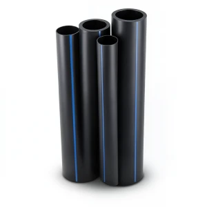 HDPE Pipes PE 100 Pressure 10 Bar Outer Diameter 180 mm Thickness 10.7 mm Black