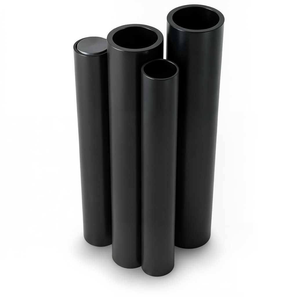 Al-Rajhi HDPE Pipes PE 100 Pressure 10 Bar Outer Diameter 225 mm Thickness 13.4 mm Black