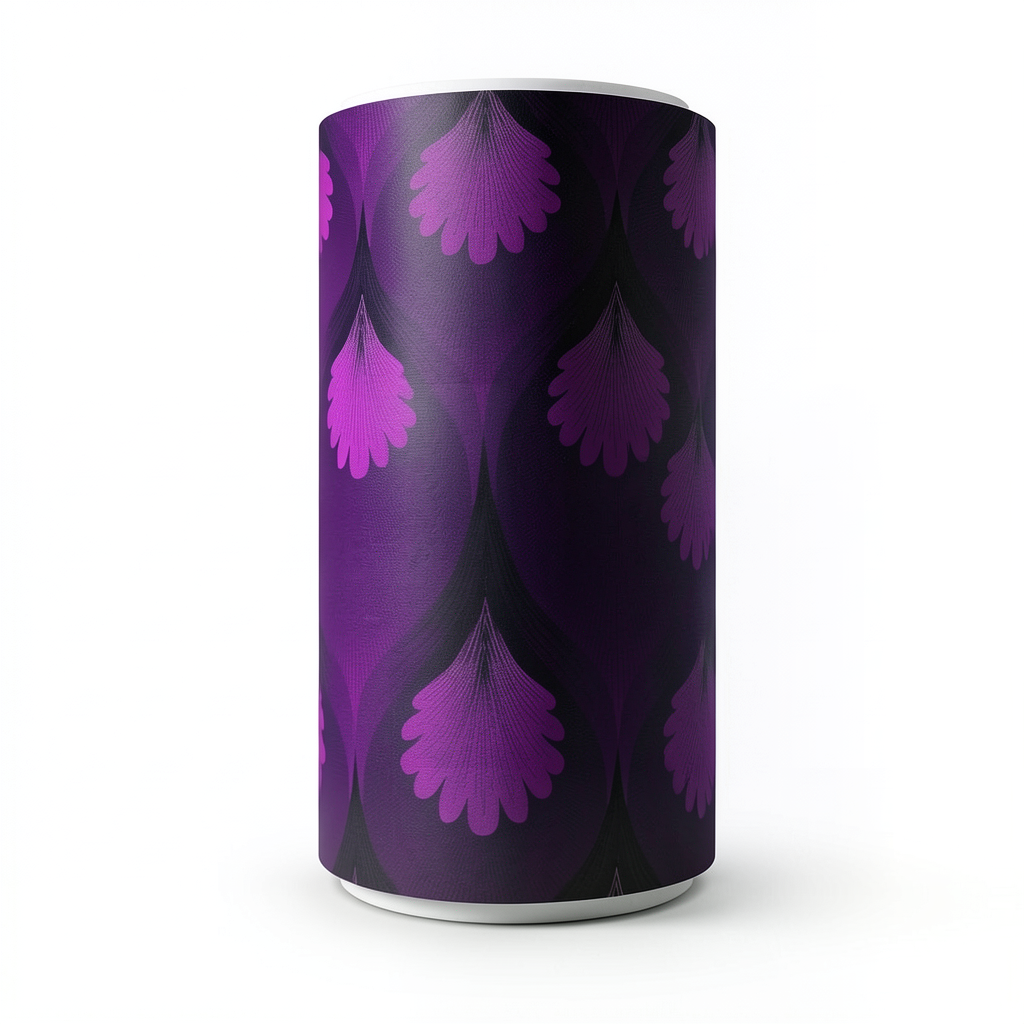 Classic Wallpaper Vinyl Sheath 10m x 53cm Purple with Black