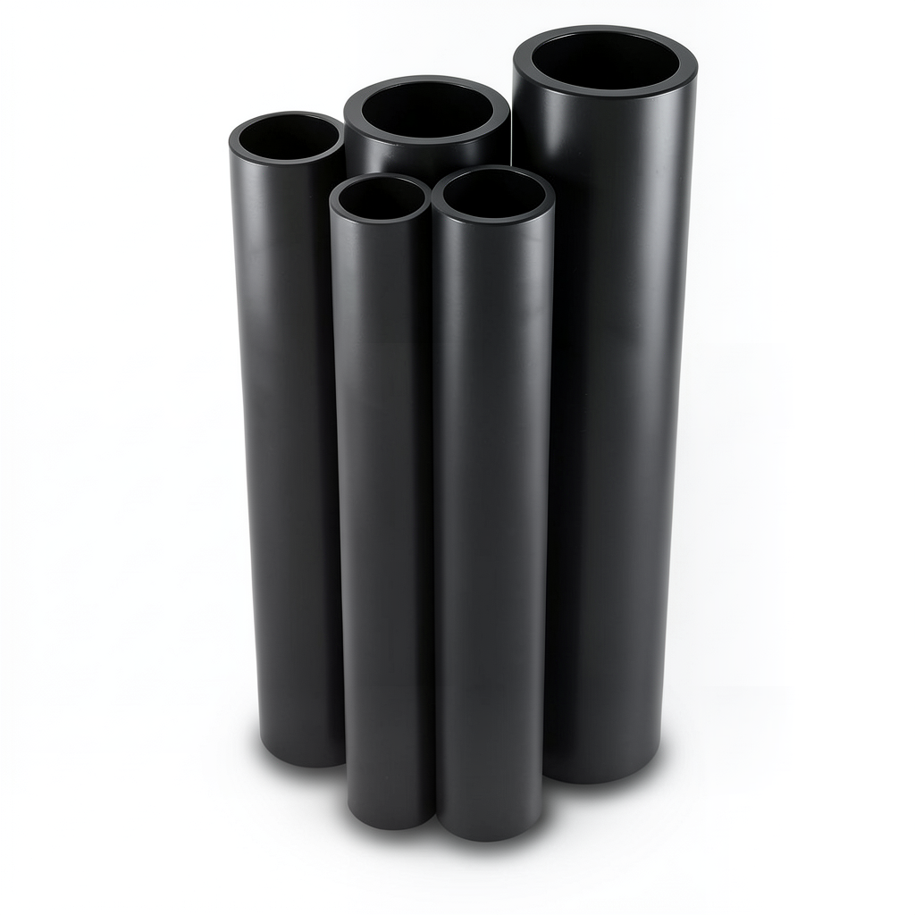 Al-Rajhi HDPE Pipes PE 100 Pressure 10 Bar Outer Diameter 250 mm Thickness 14.8 mm Black