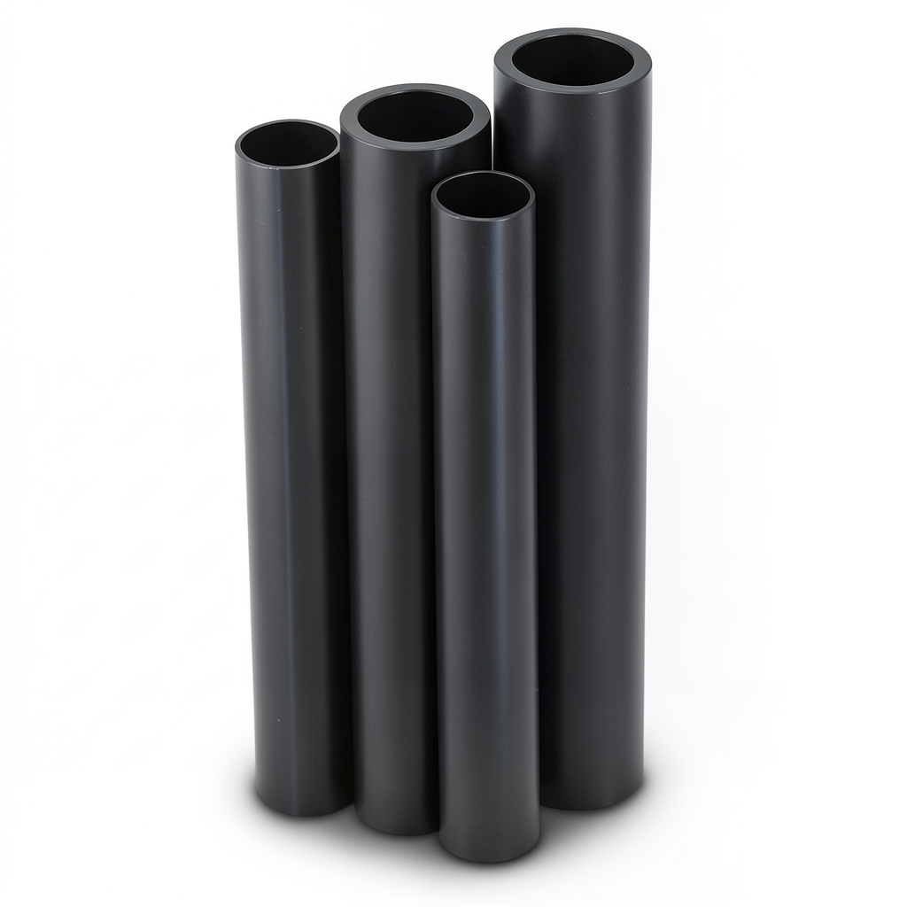 HDPE Pipes PE 80 8 Bar 180 mm OD 10.7 mm Thickness Black