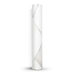 Wall Covering Classic Design 10m×53cm Bright White with Faint Brown