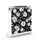 Wallpaper Classic Design 10m×53cm Snowy White on Black