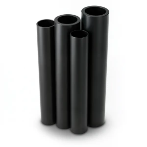 مواسير HDPE PE 80 ضغط 8 بار قطر خارجي 250 مم سمك 14.8 مم لون أسود