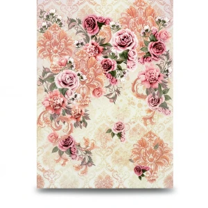 Italian Wallpaper 10m x 0.73m Multicolored Floral Design, Model 25201