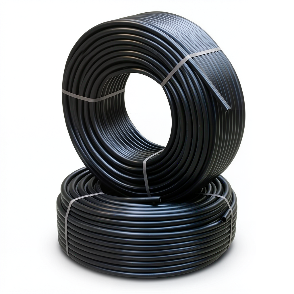 أنابيب HDPE PE 100 ضغط 10 بار قطر خارجي 63 مم سمك 3.8 مم لون أسود