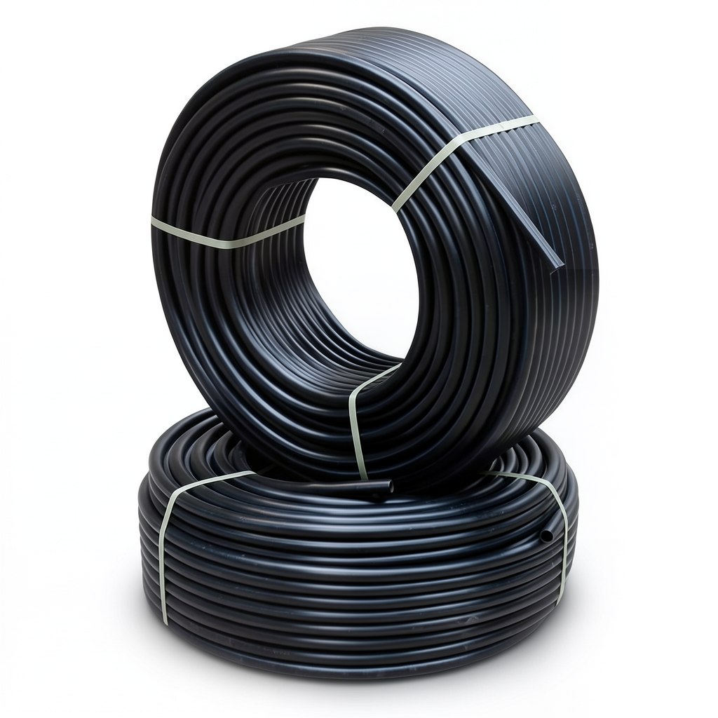 أنابيب HDPE PE 100 ضغط 10 بار قطر خارجي 75 مم سمك 4.5 مم لون أسود