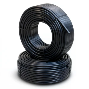 أنابيب HDPE PE 100 ضغط 10 بار قطر خارجي 110 مم سمك 6.6 مم لون أسود
