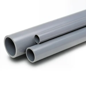 مواسير UPVC ضغط 2 بار قطر خارجي 125 مم سمك 1.8 مم لون رمادي