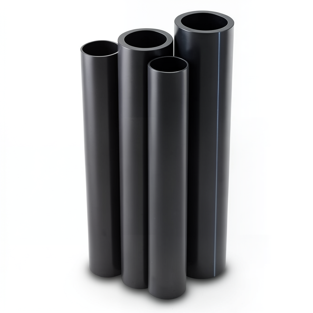 Al-Rajhi HDPE Pipes PE 80 8 Bar Pressure 225 mm OD 13.4 mm Thickness Black