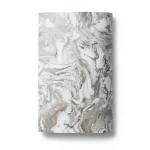 Wall Covering Classic Design 15.6m×106cm White with Brown and Gray
