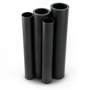 مواسير HDPE PE 80 ضغط 8 بار قطر خارجي 250 مم سمك 14.8 مم لون أسود