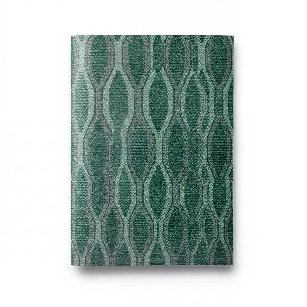 Classic Wallpaper Vinyl Sheath 15.6m x 106cm Light with Dark Green