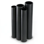 مواسير HDPE PE 100 ضغط 10 بار قطر خارجي 180 مم سمك 10.7 مم لون أسود
