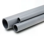 مواسير UPVC ضغط 4 بار قطر خارجي 160 مم سمك 3.2 مم لون رمادي