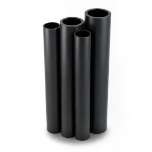 مواسير HDPE PE 100 ضغط 10 بار قطر خارجي 200 مم سمك 11.9 مم لون أسود