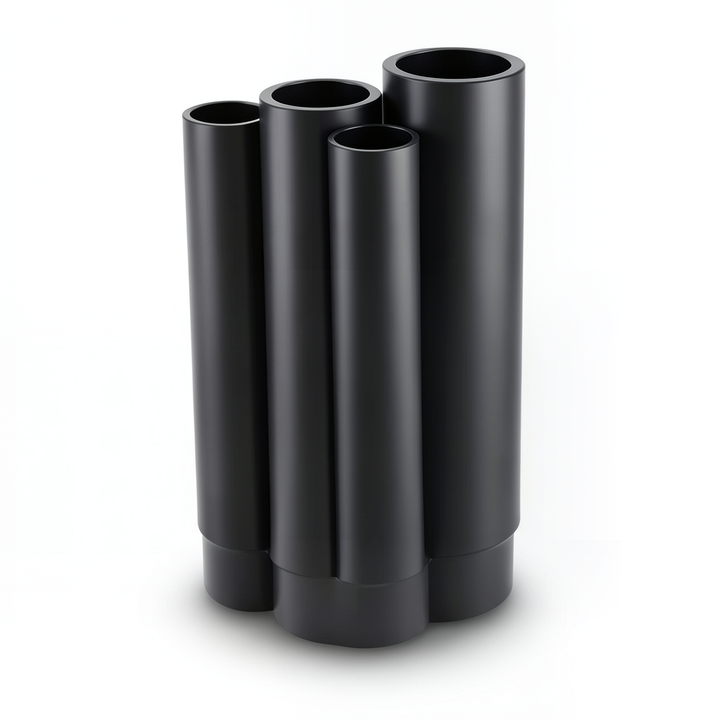 Al-Rajhi HDPE Pipes PE 100 Pressure 10 Bar Outer Diameter 225 mm Thickness 13.4 mm Black