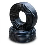 أنابيب HDPE PE 100 ضغط 10 بار قطر خارجي 50 مم سمك 3 مم لون أسود