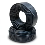 أنابيب HDPE PE 100 ضغط 10 بار قطر خارجي 90 مم سمك 5.4 مم لون أسود
