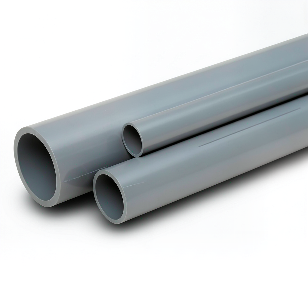 UPVC Pipes Pressure 6 Bar Outside Diameter 75 mm Thickness 2.2 mm Gray