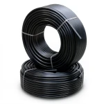 أنابيب HDPE PE 100 ضغط 10 بار قطر خارجي 125 مم سمك 7.4 مم لون أسود
