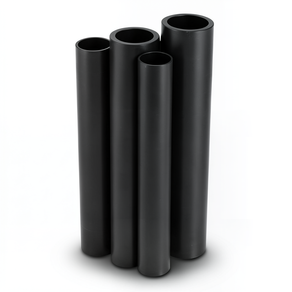 HDPE Pipes PE 100 Nominal Pressure 10 Bar Outer Diameter 280 mm Thickness 16.6 mm Black