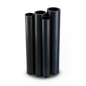 مواسير HDPE PE 100 ضغط 10 بار قطر خارجي 315 مم سمك 18.7 مم لون أسود