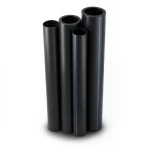 HDPE Pipes PE 100 Pressure 10 Bar Outside Diameter 630 mm Thickness 37.4 mm Black
