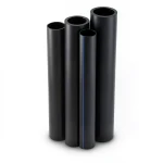 HDPE Pipes PE 100 Pressure 10 Bar Outer Diameter 200 mm Thickness 11.9 mm Black