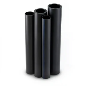 مواسير HDPE PE 100 ضغط 10 بار قطر خارجي 200 مم سمك 11.9 مم لون أسود