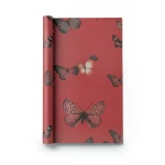 Youthful Wall Covering 15.6m x 106cm Red with Brown and Gray