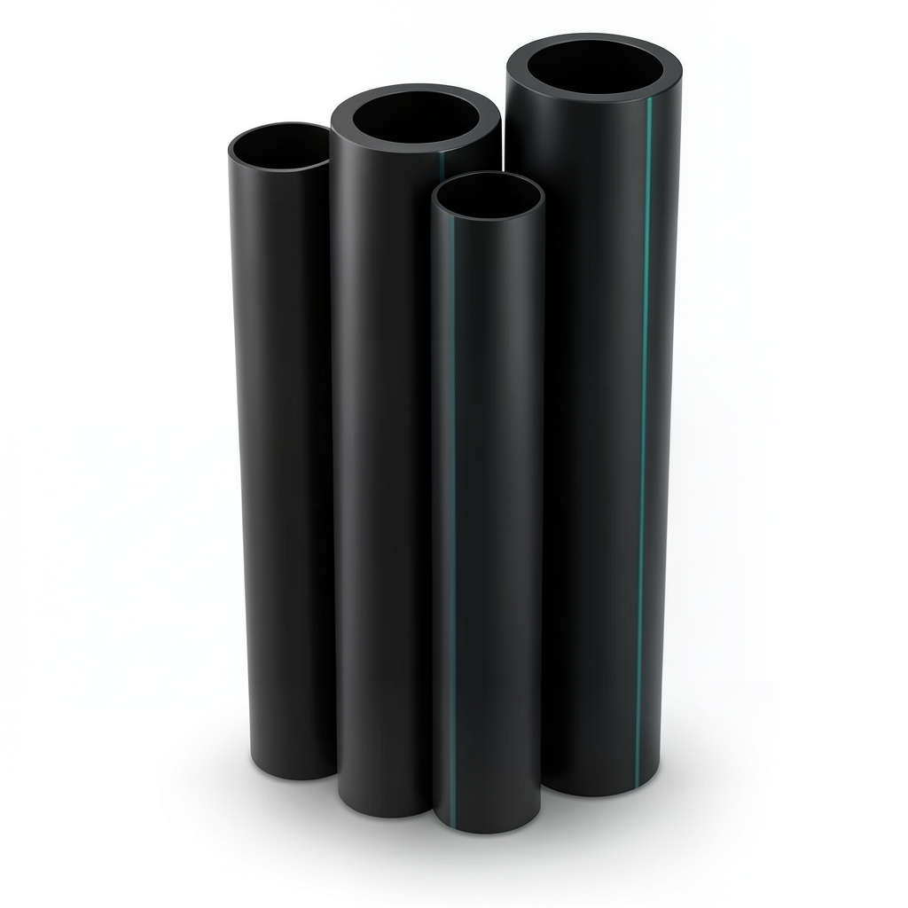 Al-Rajhi HDPE Pipes PE 100 Pressure 10 Bar Outer Diameter 250 mm Thickness 14.8 mm Black